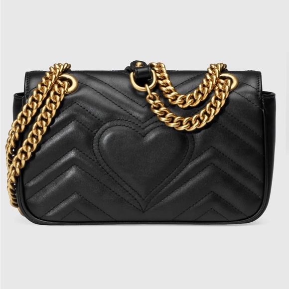 Gucci GG Marmont Small Shoulder Bag in Black - Picture 2 of 7